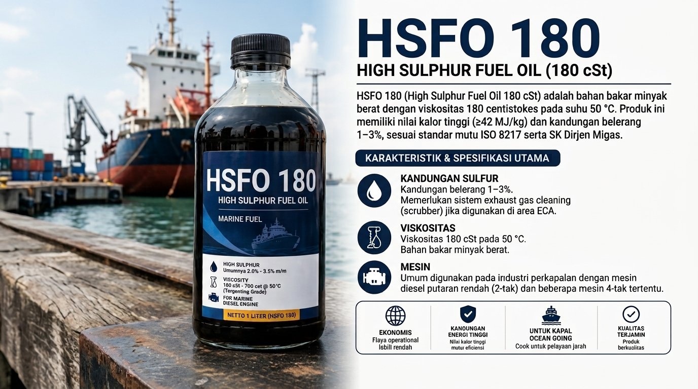 HSFO 180 (High Sulphur Fuel Oil)
